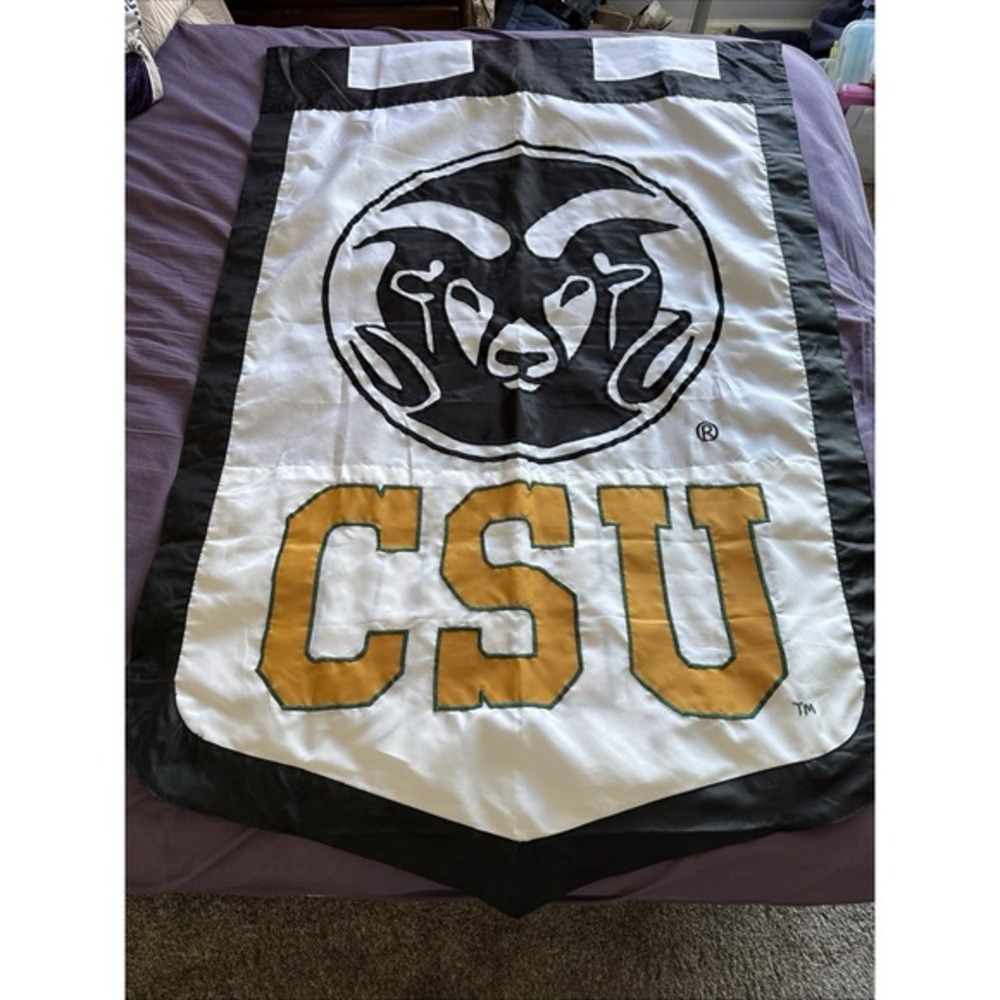Colorado State University Flag Banner‎ CSU RAMS 52 X 34